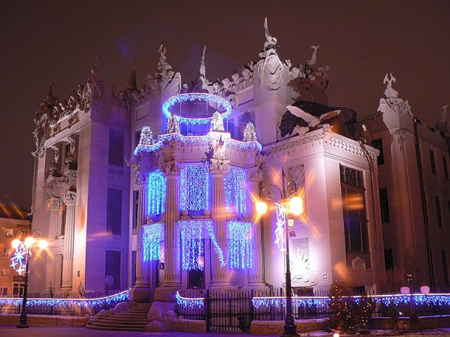 Chimera House in Kiev, Ukraine is home to dozens of stone gargoyles