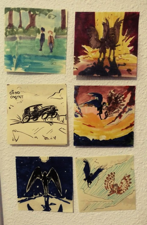 meloartist:post-it note doodles, with filter and without because i can’t decide on anything ev