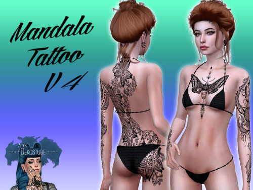 Mandala Tattoo V4⚫️  1 swatches⚫️  works with all Skins Tag me @alixdekostube and show me your pictu