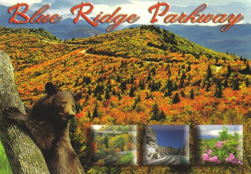 postcardspostcards:Blue Ridge Parkway in USA.