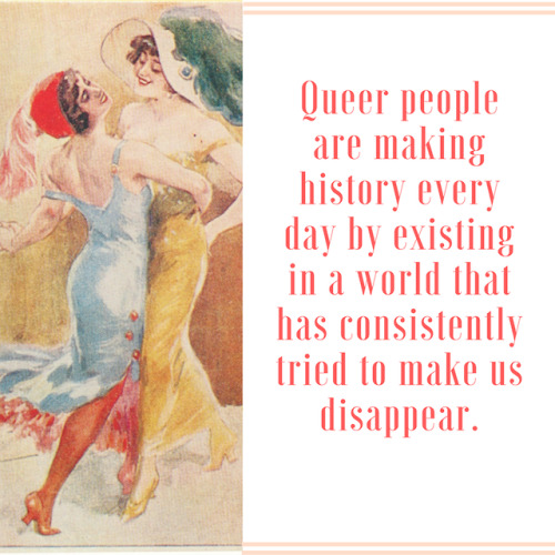 makingqueerhistory: [Image description: a painting of two women doing the tango on one half while th