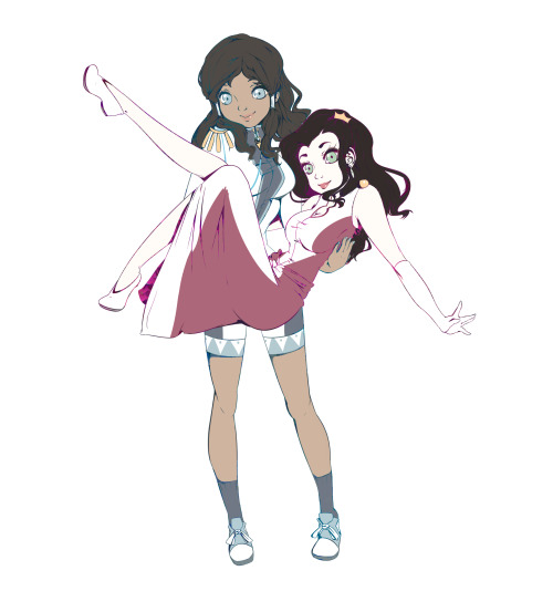 askchibikatara: A late Christmas gift for Avatarsnowy! Korrasami/Revolutionary Girl Utena Crossover 