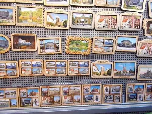 Magnets from Wroclaw, Poland - offered on Christmas market.