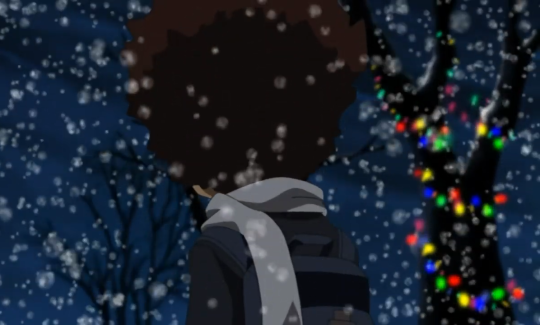 niftyp:geekfury25:A Huey Freeman ChristmasBeam on Santa head😂