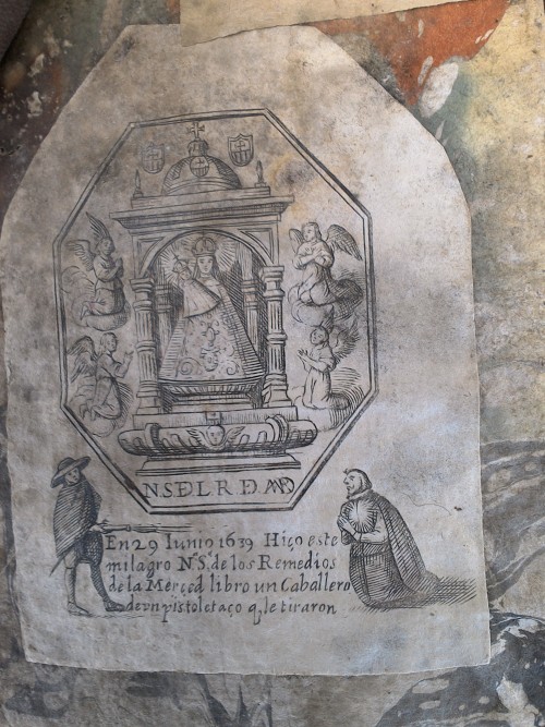 Gun violence–17th century bookplateBookplate found to the front of an 1806 Madrid imprint whic