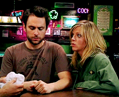chawleekelly:  hey remember when Charlie gave Dee his jacket and it was literally