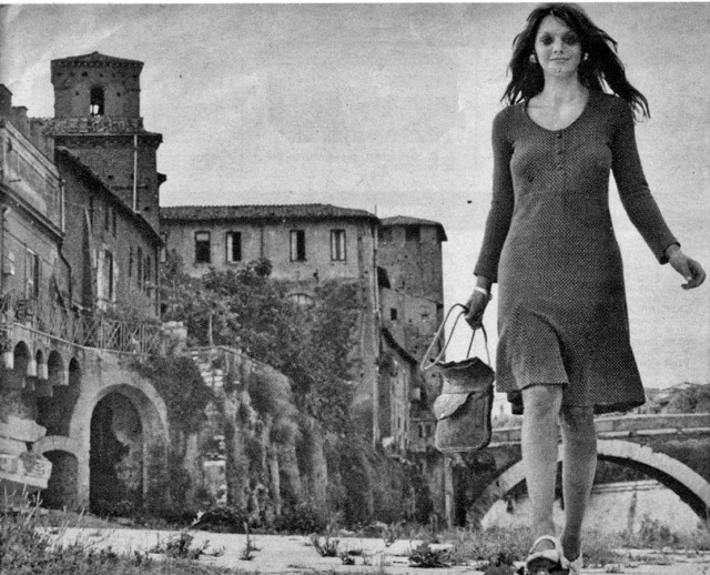 Tina Aumont's Roman Summer
The actress Tina Aumont, who we see here during a rare day of rest among the old palaces 