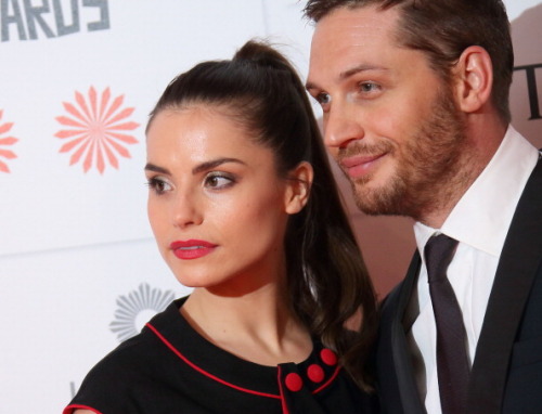 tomhardyvariations: My favorite pictures of these two babes. Tom Hardy and his sweetheart Charlotte 