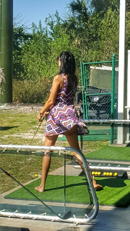stephanie-mason-my-hotwife: Fore! Just busting balls, they should be blue
