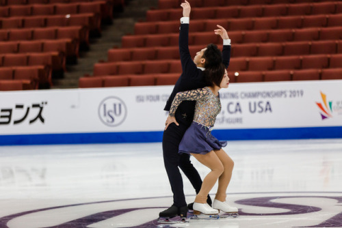 fivecentimeterspersecond: sui wenjing/han cong - pairs SP practice four continents championships 201