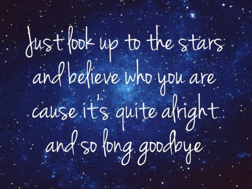 So Long Goodbye - Sum 41 #so long goodbye #sum 41#lyrics#lyric quotes#song#music#song quotes#sky#stars