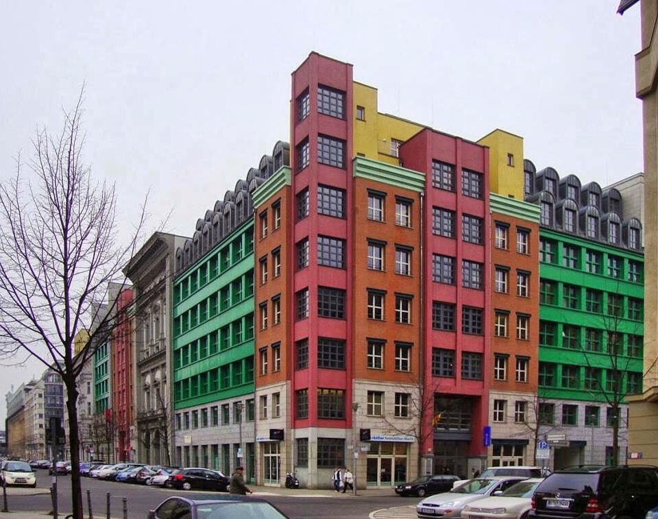 The Triumph Of Postmodernism Quartier Schutzenstrasse Berlin Aldo Rossi