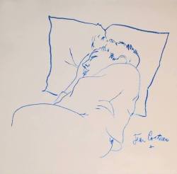 artfreyparis:  Raymond Radiguet sleeping by Jean Cocteau  