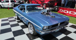 hotamericancars:  Awesome 1971 Dodge Demon Custom with Blown 440  SEE HERE: http://hot-cars.org/2015/07/11/wicked-blown-1971-dodge-demon-440-muscle-car/