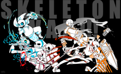 ursik-l-in-junk-mind:  ursik-l: Skeleton Assemble!!!!!!! [Team TALE] [Team FELL] [Team SWAP]  And I made some pairing rearranges because I think it would be cool ALSO BATTLE COUPLES ARE THE BEST