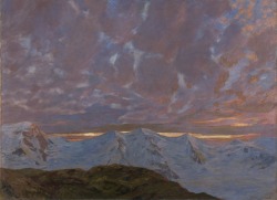 Blastedheath:  Hans Beat Wieland (Swiss, 1867-1945), Gebirgslandschaft (Piz Palü)