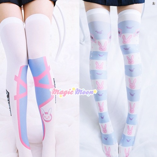 magicmoonstore: ★ Video Game OW Meka Thigh Stockings ★ Visit: magicmoon.storenvy.com 