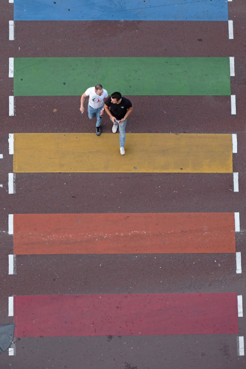 scavengedluxury:Rainbow crossing. Utrecht, October 2018.