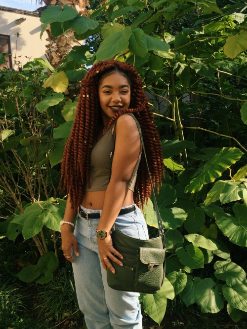bxtchyoukilledmyvibe:  bootyneedslovin:  It’s 2:06 a.m. where I’m at… so happy melanin monday babes 💖🌿🍃 I went to a museum with pretty trees 😩😍  Black women all just turning into perfect sunshine and have a nigga squinting at the