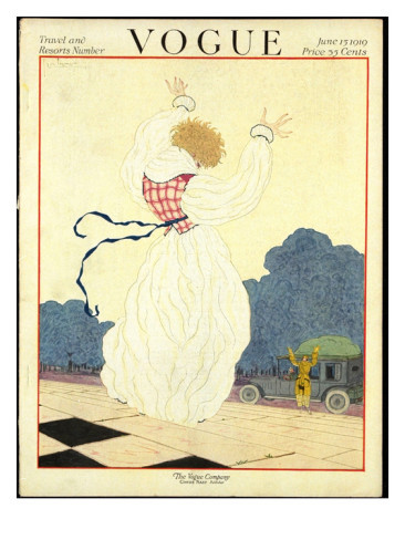 Vogue cover for June 1919 by Georges Lepape