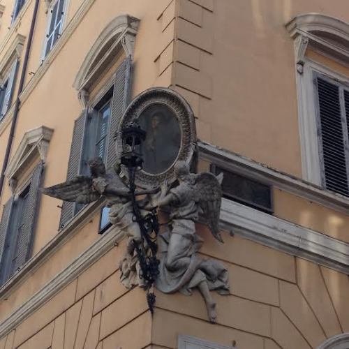 ganymedesrocks:  littlelimpstiff14u2: Small Madonnas Romans call madonnelle (small Madonnas) the tiny shrines (called edicole from the Latin,aedicula , diminutive ofaedes, temple))  hanging on the walls of many old buildings. There are well over 500 of