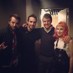 paramore:  Paramore with Tom Cruise at Jimmy