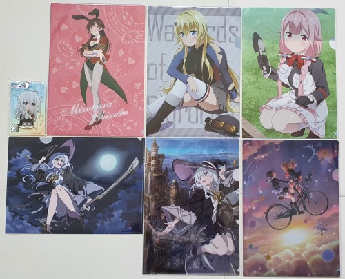 February 2021 LootJust received these cute clear files and keychain from AmiAmi! Elaina is cute!