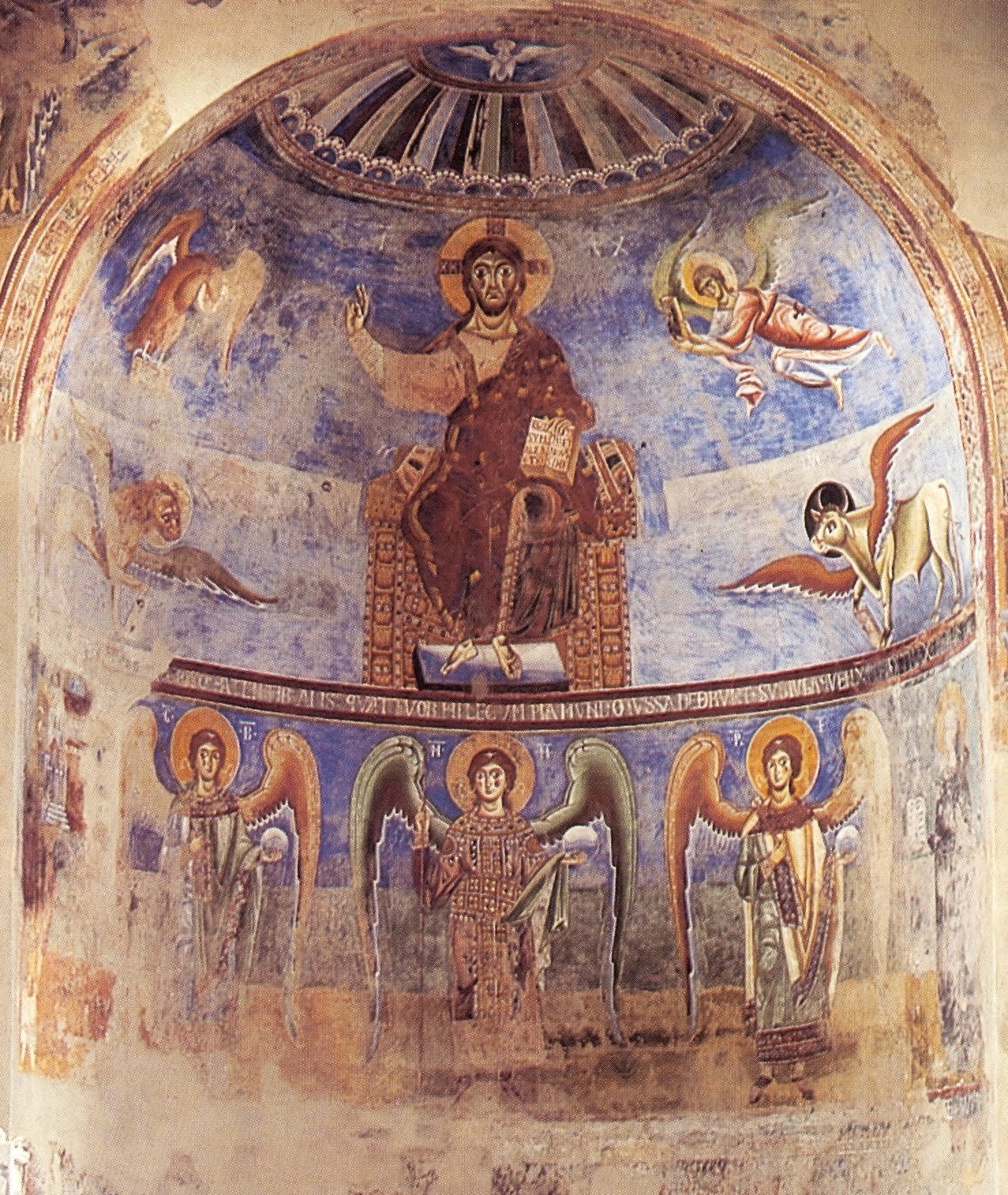 arte románico — Ábside de la Iglesia de Sant'Angelo in Formis,...