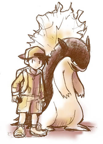 pokemonfourever:  gold and typhlosion by ~SailorClef