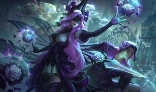 notoriouslydevious:Withered Rose Syndra &amp; Talon Splashes