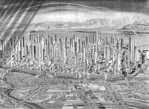 A reconstruction of the Towers of Bologna in the 12th Century. One hypothesis for the prevalence of 