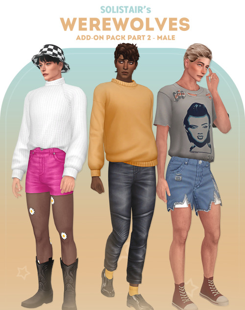 Werewolves Add-on Pack PART 2 - MALE!