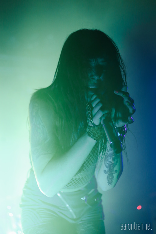 Alexis Krauss of Sleigh Bells performing at Lincoln Theatre in Raleigh, NC. November 6, 2013.