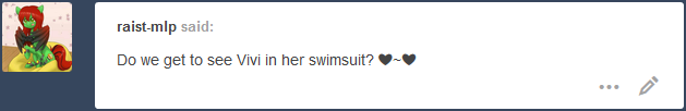isle-of-forgotten-dreams:I will get her into a bathing suit yus yus~  Just give