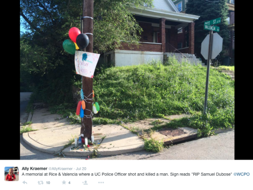 daji-ruhu:  kngshxt:  slightlycoolgrey:  schmaniel:  micdotcom:  Black man Samuel Dubose was shot in the head by a white campus officer during a traffic stop During a routine traffic stop on Sunday night, white University of Cincinnati campus police