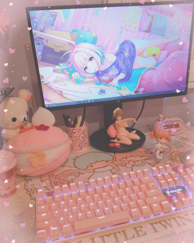 Featured image of post Pink Anime Setup Maka pengalaman mandi terlarang pun dimulai