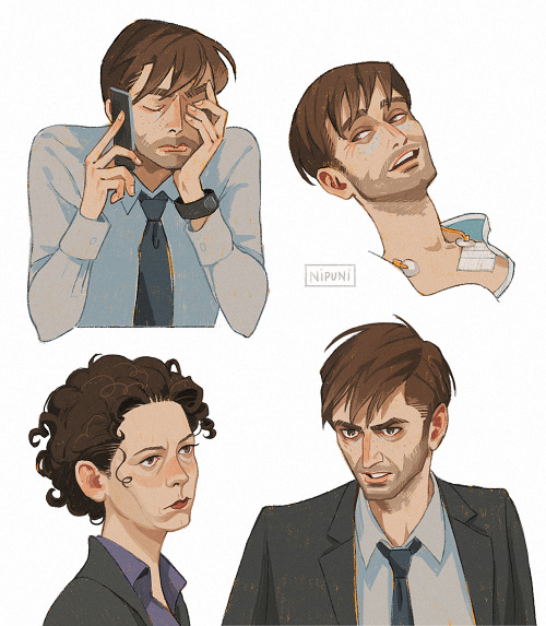 Some Broadchurch! Trying Out Different Sketching Styles