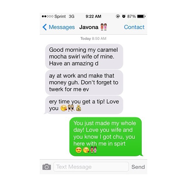 l0vel0st93:  Started the day off right ☺️  Aaaawww dats soooo sweet