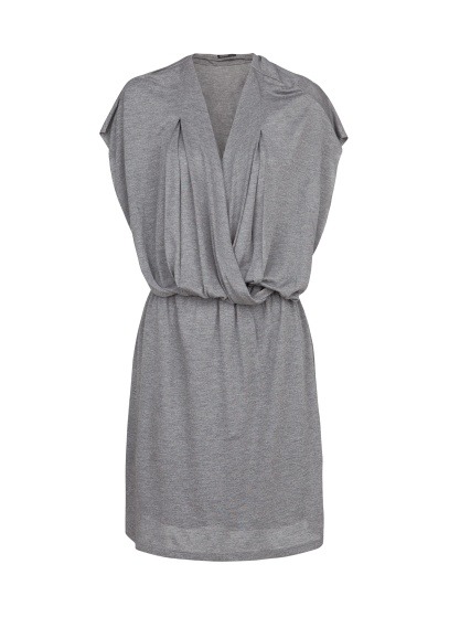What Would Pepper Potts Wear? Wrap neckline dress
