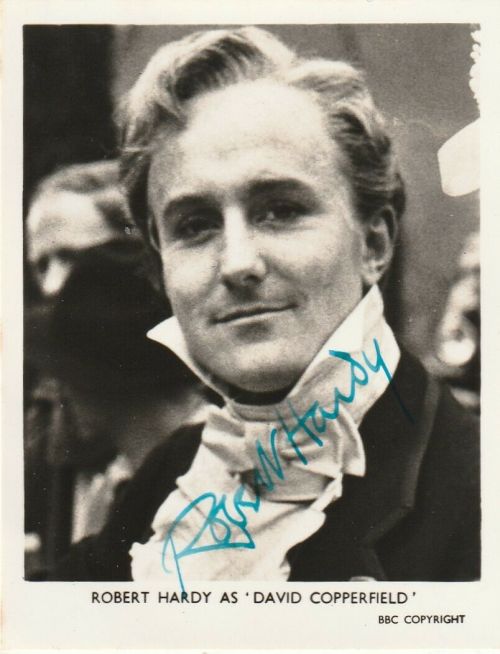 The 1956 BBC serial of David Copperfield, starring Robert Hardy as the adult David, was the first te