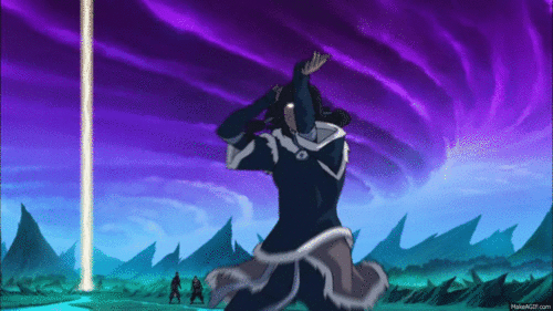 makethegreatestchange:  korra throwing unalaq out like the piece of trash he is (ﾉ◕ヮ◕)ﾉ*:･ﾟ✧  