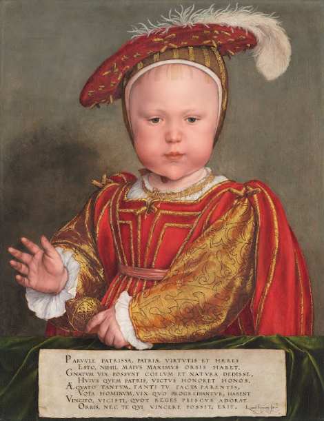 renaissance-art:The three children of Henry VIII who ruled England from 1547 to 1603.Edward VI: Born