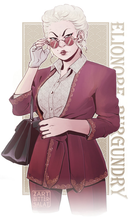 Women in suits aah ~ Here’s Elio, evil business crime queen