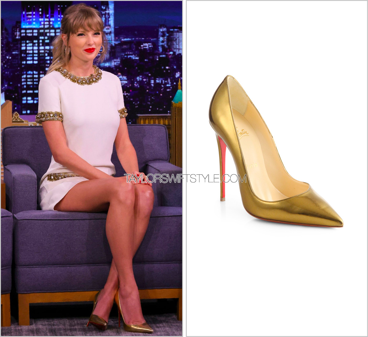 Taylor Swift's in Louboutin Shoes at 'Saturday Night Live' After