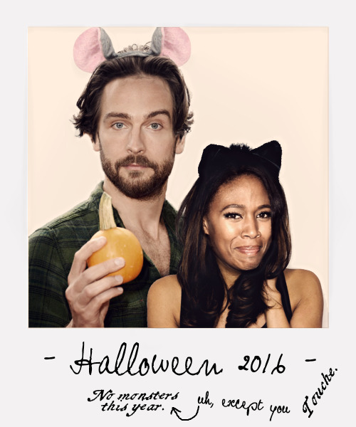 bowdowndumpsterfire: Cat and mouse – A little early treat for Ichabbie Holloween, @birdlovesaf