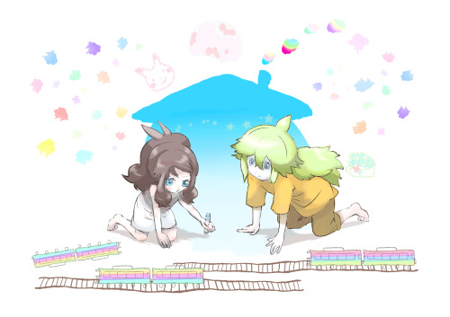 sinnohgirl: ７月えぬとこらくがき by でこぽん★
