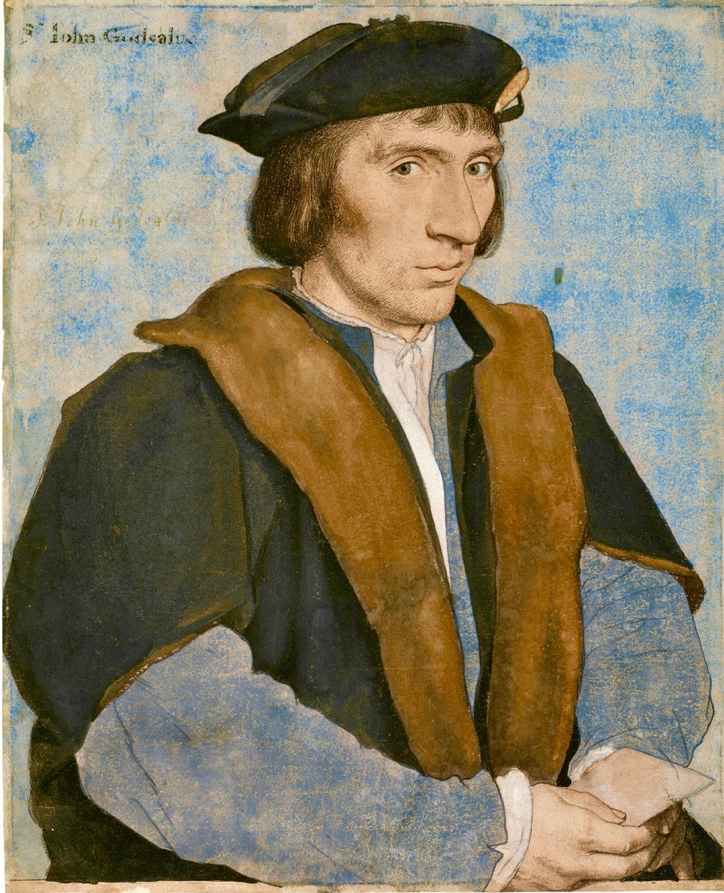 kundst: Hans Holbein (Ger. 1497-1543) Sir John Godsalve (c. 1533) 