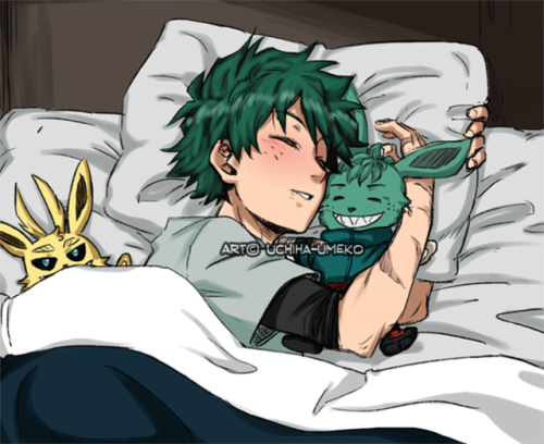 He tots sleeps with plushies and no one can convince me otherwise