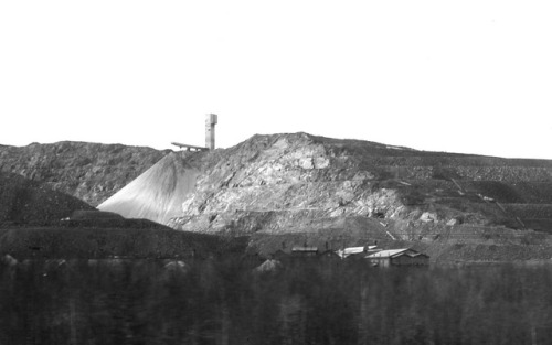 Järnmalm, Kiruna, Sverige, 1972.Iron ore from this mine was crucial to the Nazi war machine in the 1