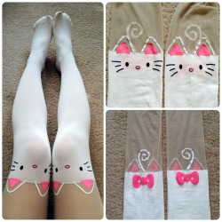 dolldelight:  Kitty Tights (White) 15$ free